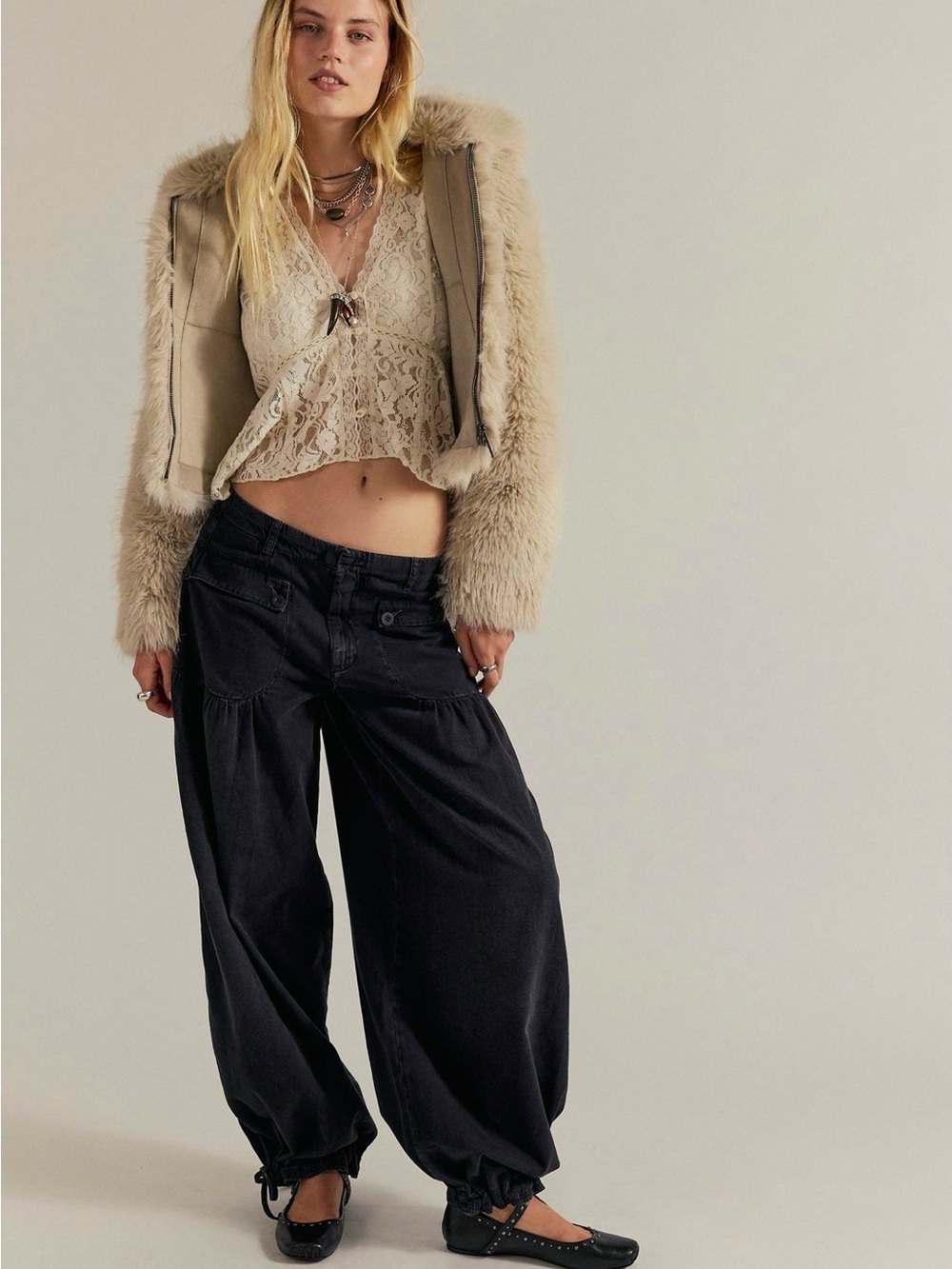 Free People We The Free Lotus Balloon Jeans - Size 25